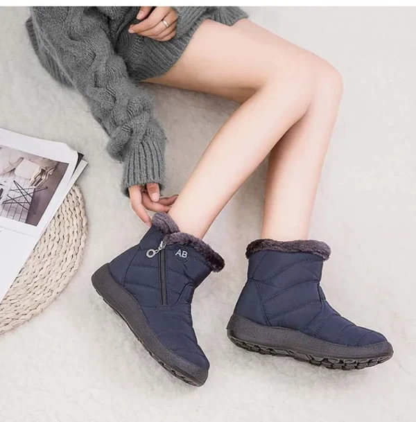 Snow Women Boots Comfortable Women's Boots Waterproof Women Shoes Zipper Shoes Woman Soft Fur Women's Winter Boots Botas Mujer - Image 31