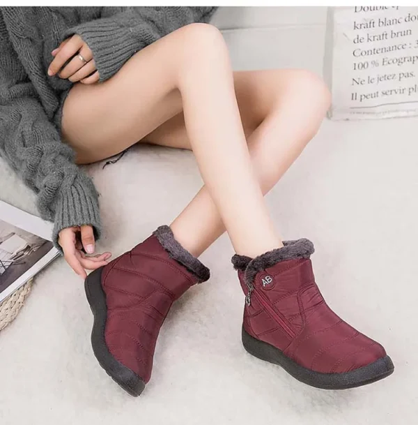 Snow Women Boots Comfortable Women's Boots Waterproof Women Shoes Zipper Shoes Woman Soft Fur Women's Winter Boots Botas Mujer - Image 35