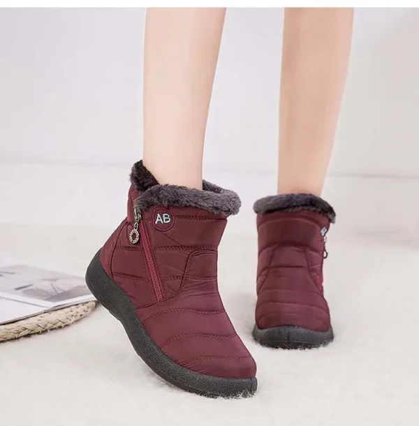 Snow Women Boots Comfortable Women's Boots Waterproof Women Shoes Zipper Shoes Woman Soft Fur Women's Winter Boots Botas Mujer - Image 36