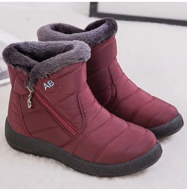 Snow Women Boots Comfortable Women's Boots Waterproof Women Shoes Zipper Shoes Woman Soft Fur Women's Winter Boots Botas Mujer - Image 12