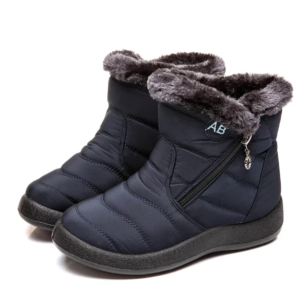 Snow Women Boots Comfortable Women's Boots Waterproof Women Shoes Zipper Shoes Woman Soft Fur Women's Winter Boots Botas Mujer - Image 8