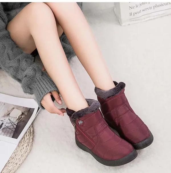 Snow Women Boots Comfortable Women's Boots Waterproof Women Shoes Zipper Shoes Woman Soft Fur Women's Winter Boots Botas Mujer - Image 34