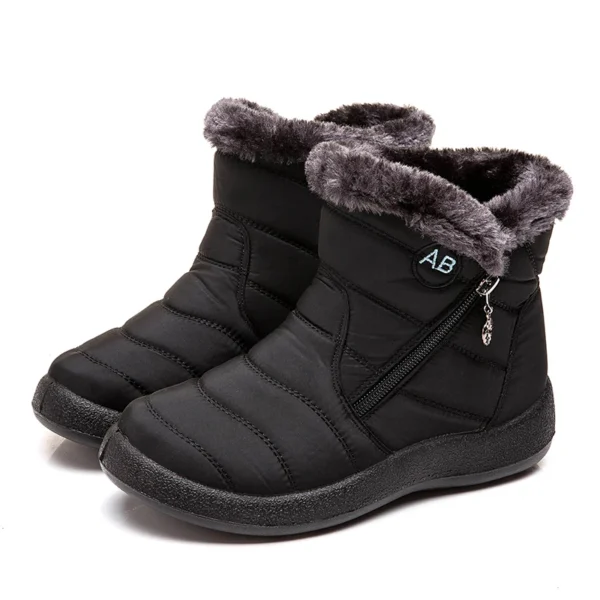 Snow Women Boots Comfortable Women's Boots Waterproof Women Shoes Zipper Shoes Woman Soft Fur Women's Winter Boots Botas Mujer - Image 7