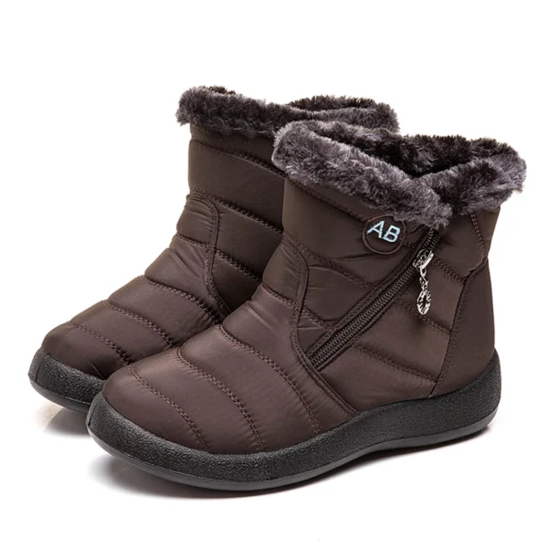 Snow Women Boots Comfortable Women's Boots Waterproof Women Shoes Zipper Shoes Woman Soft Fur Women's Winter Boots Botas Mujer - Image 11