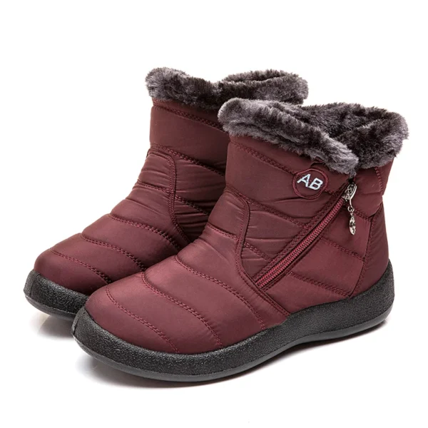 Snow Women Boots Comfortable Women's Boots Waterproof Women Shoes Zipper Shoes Woman Soft Fur Women's Winter Boots Botas Mujer - Image 10