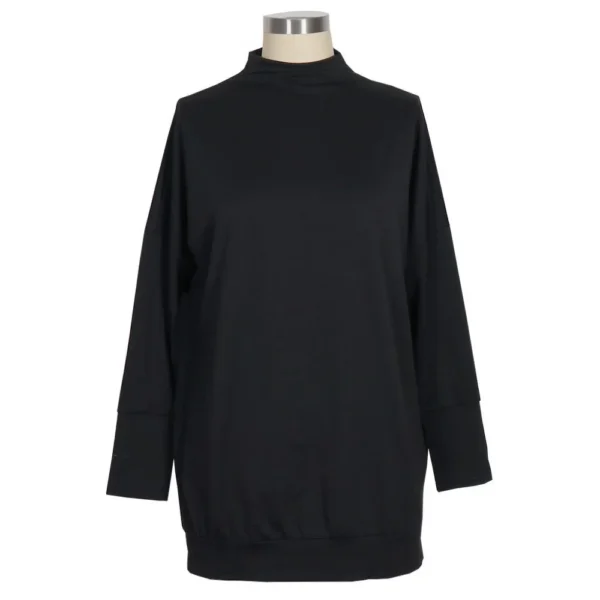 2024 Autumn/Winter New Amazon Cross border European and American Foreign Trade Women's Fashion Long sleeved Mid neck Solid Color - Image 16